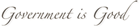 print-friendly logo: Government is Good